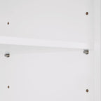 Two-Door Bathroom Storage Cabinet with Drawer and Adjustable Shelves - White