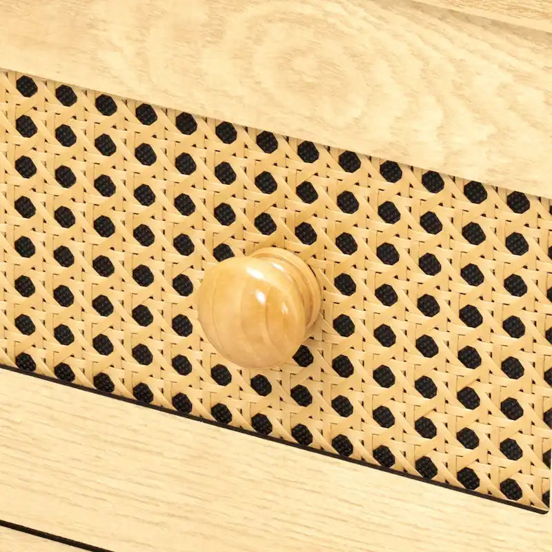 6-Drawer PE Rattan Storage Cabinet Dresser