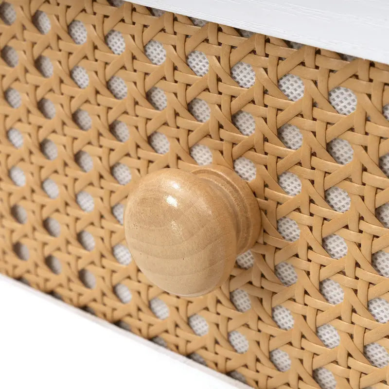 6-Drawer PE Rattan Storage Cabinet Dresser