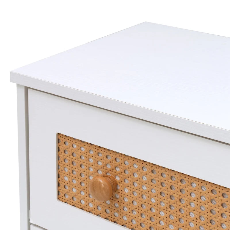 6-Drawer PE Rattan Storage Cabinet Dresser