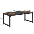 Table de salle à manger moderne de 70.87" pour 6 à 8 personnes