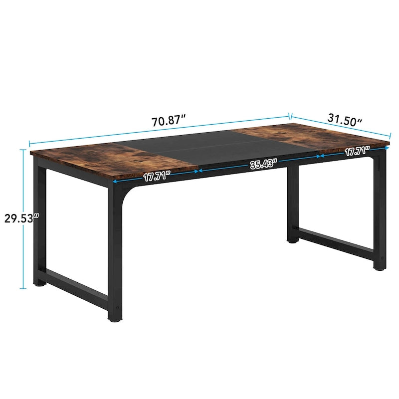70.87" Modern Dining Table for 6-8 People