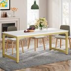 Table de salle à manger moderne de 70.87" pour 6 à 8 personnes