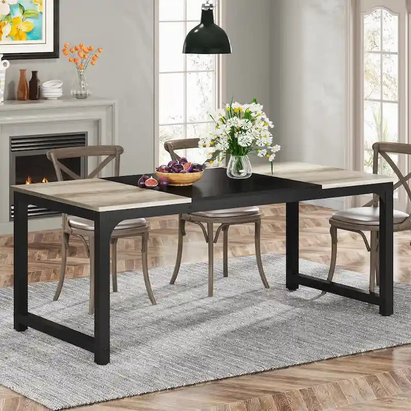 70.87" Modern Dining Table for 6-8 People