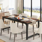 Table de salle à manger moderne de 70.87" pour 6 à 8 personnes