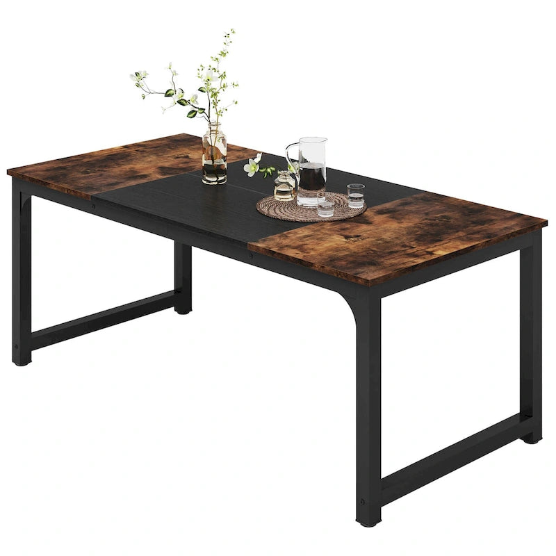 Table de salle à manger moderne de 70.87" pour 6 à 8 personnes