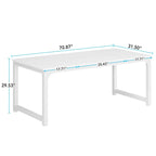 Table de salle à manger moderne de 70.87" pour 6 à 8 personnes