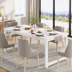 Table de salle à manger moderne de 70.87" pour 6 à 8 personnes
