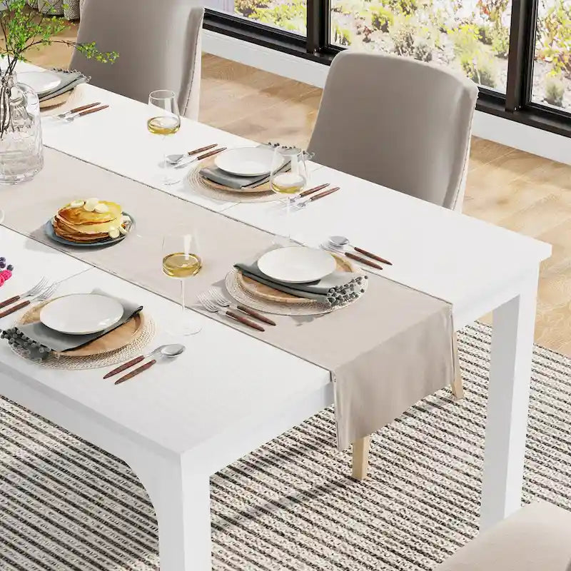 Table de salle à manger moderne de 70.87" pour 6 à 8 personnes