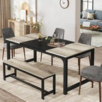 Table de salle à manger moderne de 70.87" pour 6 à 8 personnes