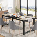 Table de salle à manger moderne de 70.87" pour 6 à 8 personnes