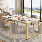 Table de salle à manger moderne de 70.87" pour 6 à 8 personnes